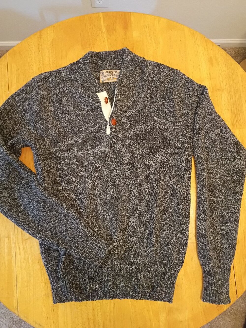 London Fog Wool Sweater L